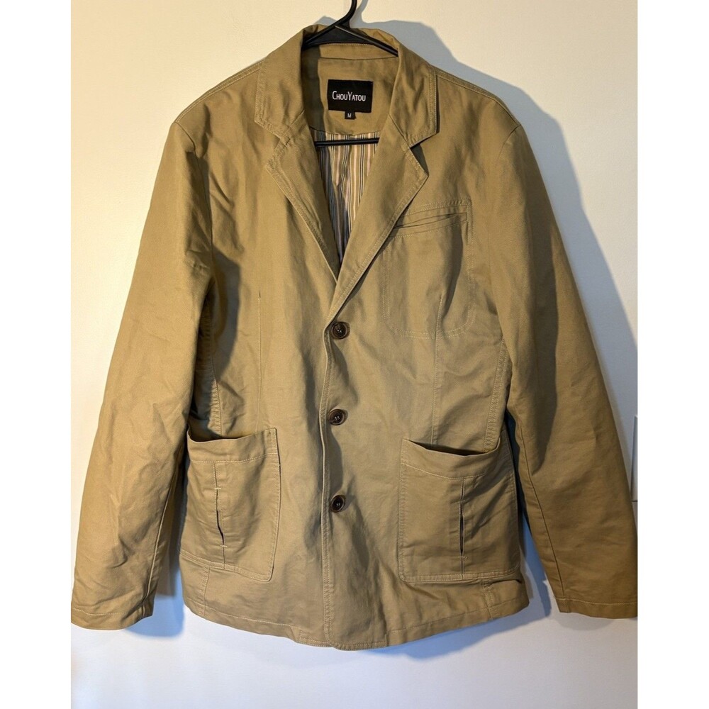 ChouYatou, Women’s Size M, Khaki Blazer / Utility Jacket